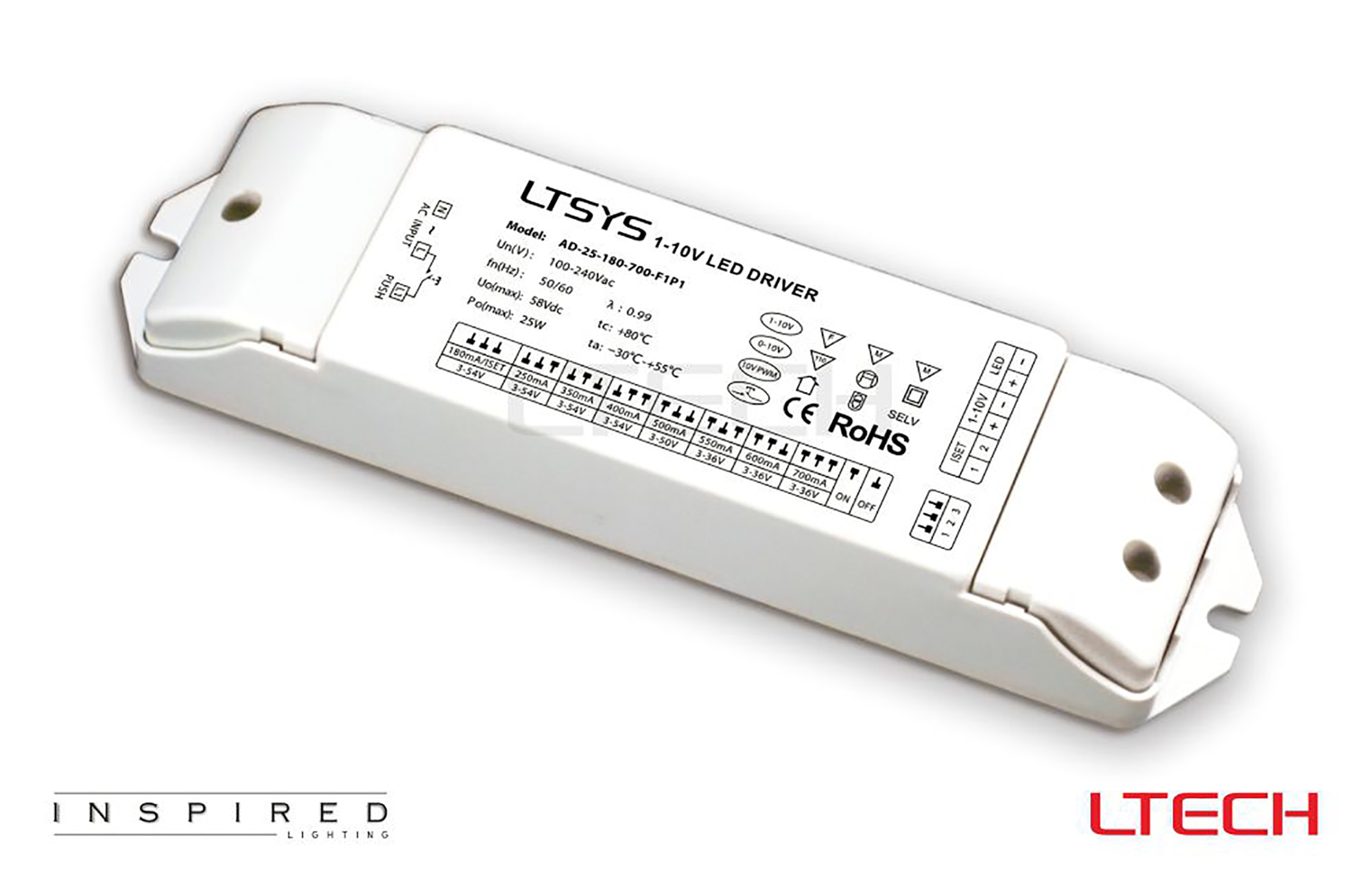 1-10V Constant Current Drivers LTECH 1-10V Driver 1-10V Constant Current Drivers LTECH 1-10V Driver